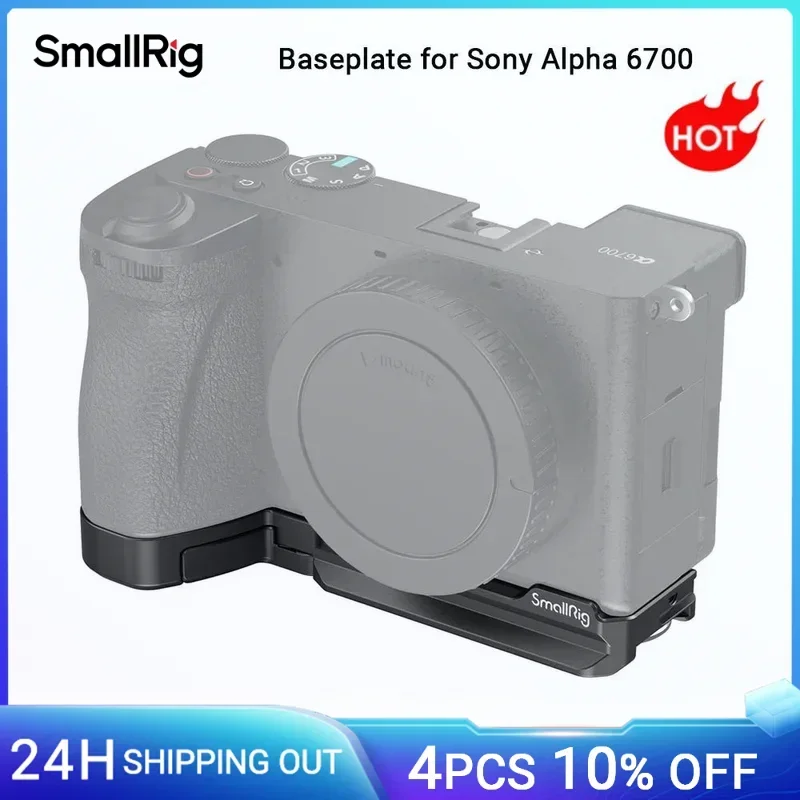 SmallRig A6700 Baseplate for Sony Alpha 6700 Built-in Quick Release Plate for Arca for Quick Switch Between Tripod & Stabilizer
SmallRig A6700 Baseplate for Sony Alpha 6700 Built-in Quick Release Plate for Arca for Quick Switch Between Tripod & Stabilizer
