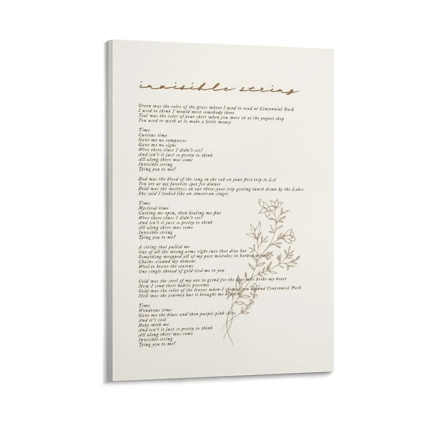invisible string lyric Canvas Painting Decoration home stickers & posters room decoration Bedroom deco
invisible string lyric Canvas Painting Decoration home stickers & posters room decoration Bedroom deco