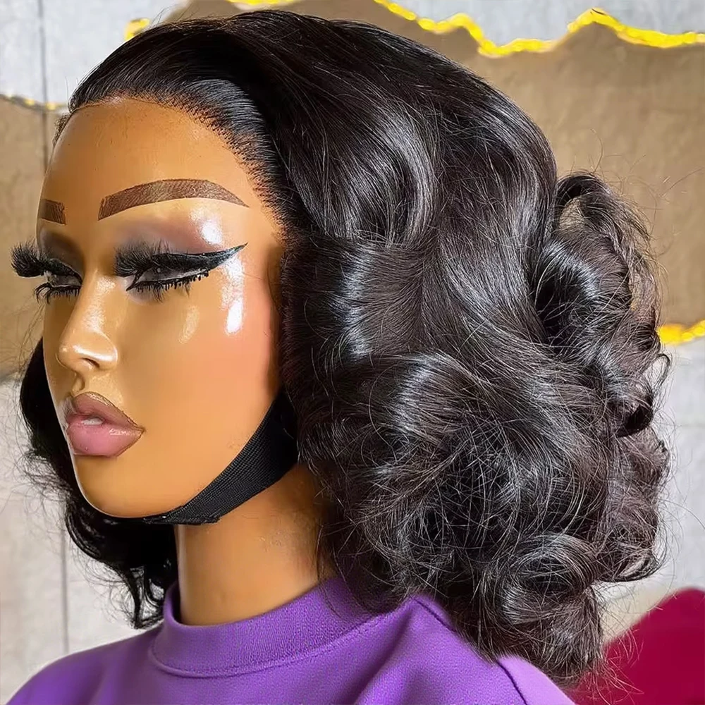 Water Wave Wavy Transparent Lace Front Wig For Women 250 Density Body Wave 13x6 HD Lace Frontal Wig Short Bob Human Hair Wig
Water Wave Wavy Transparent Lace Front Wig For Women 250 Density Body Wave 13x6 HD Lace Frontal Wig Short Bob Human Hair Wig