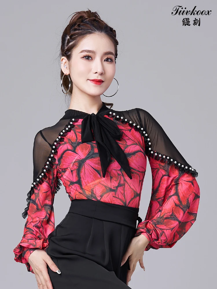 X2135 Modern Dance Jacket Girls Latin Dance Costume Female Ballroom Dancing Suit Waltz Strap Lotus Leaf Jumpsuit
X2135 Modern Dance Jacket Girls Latin Dance Costume Female Ballroom Dancing Suit Waltz Strap Lotus Leaf Jumpsuit