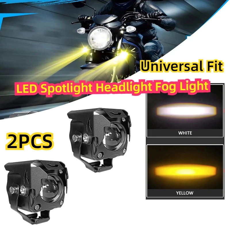 Motorcycle LED Headlight Auxiliary Spotlight Dual Color Fog Light Mini projector Lens work light motorcycle accessories light
Motorcycle LED Headlight Auxiliary Spotlight Dual Color Fog Light Mini projector Lens work light motorcycle accessories light