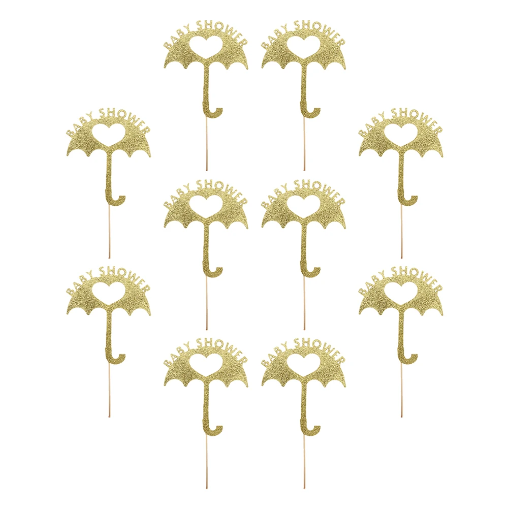 10 Pcs Golden Umbrella Cake Topper Shiny Decor for Baby Shower Dessert Cupcake nament Wedding Table Centerpiece Photo Prop
10 Pcs Golden Umbrella Cake Topper Shiny Decor for Baby Shower Dessert Cupcake nament Wedding Table Centerpiece Photo Prop
