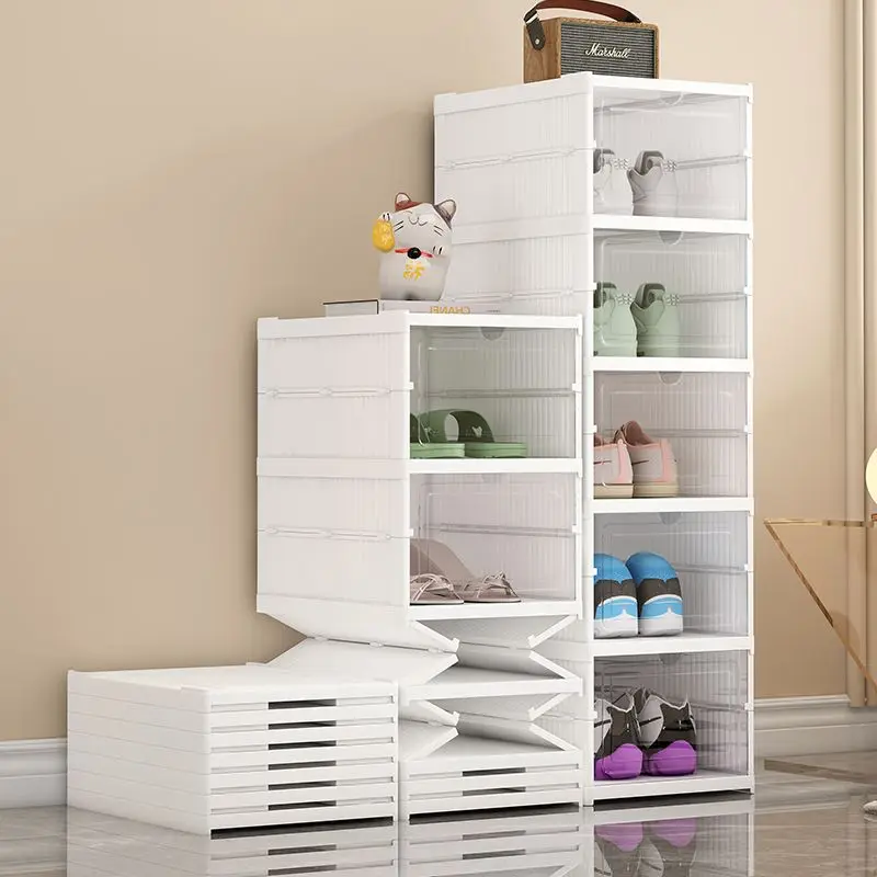 6-Tier Foldable Shoe Storage Box - Thickened PP Plastic with Clear Lid (1 Count)
6-Tier Foldable Shoe Storage Box - Thickened PP Plastic with Clear Lid (1 Count)