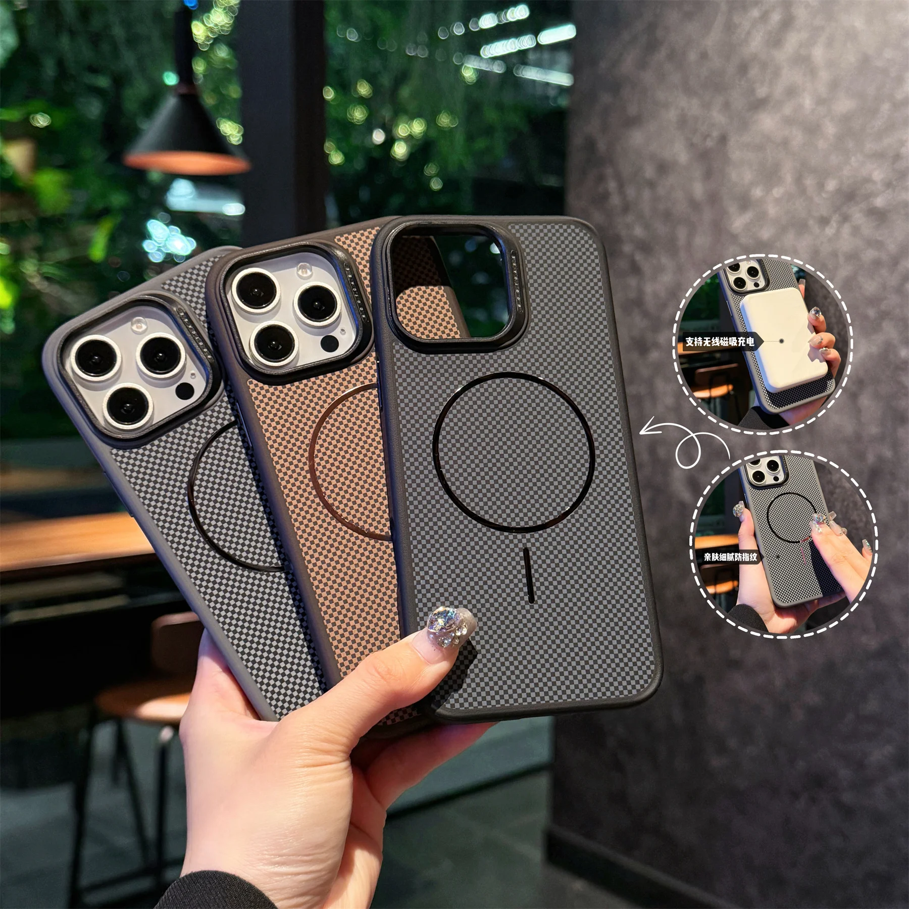 Кевларовый магнитный чехол премиум-класса для iPhone 17, Air 16, 15 Pro Max, чехол Magfit в клетку для беспроводного зарядного устройства Magsafe, матовый, приятный для кожи 
Кевларовый магнитный чехол премиум-класса для iPhone 17, Air 16, 15 Pro Max, чехол Magfit в клетку для беспроводного зарядного устройства Magsafe, матовый, приятный для кожи