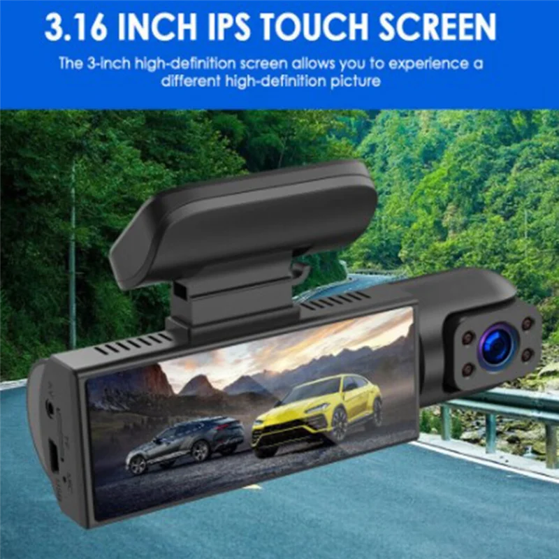 ABND_Car Video Recorder Three-Lens Car Recorder Car in Front inside of the Car HD Night Vision Wide-Angle Reverse
ABND_Car Video Recorder Three-Lens Car Recorder Car in Front inside of the Car HD Night Vision Wide-Angle Reverse
