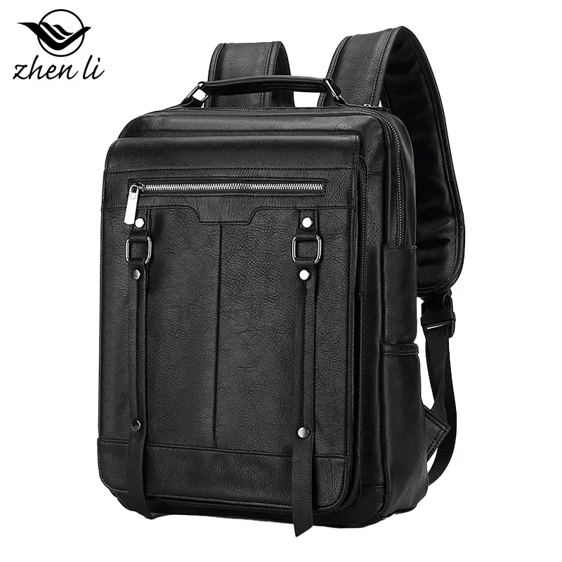 PU student foreign trade casual backpack men's retro backpack large capacity travel computer backpack wholesale
PU student foreign trade casual backpack men's retro backpack large capacity travel computer backpack wholesale