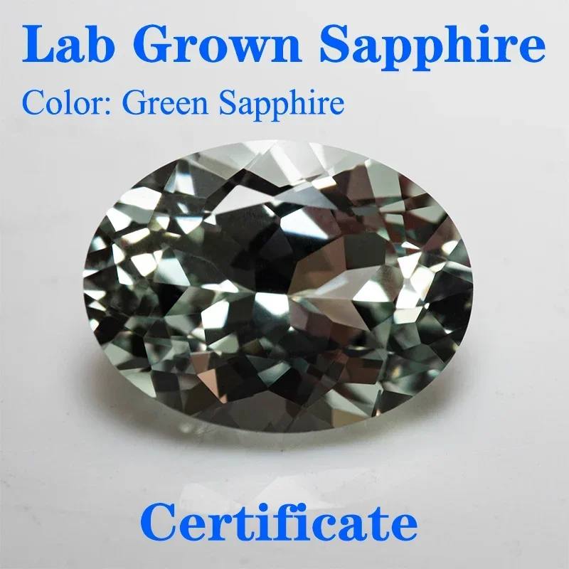 Top Lab Grown Sapphire Oval Shape Green Sapphire VVS1 Charms Beads for Diy Jewelry Making Materials Selectable AGL Certificate
Top Lab Grown Sapphire Oval Shape Green Sapphire VVS1 Charms Beads for Diy Jewelry Making Materials Selectable AGL Certificate