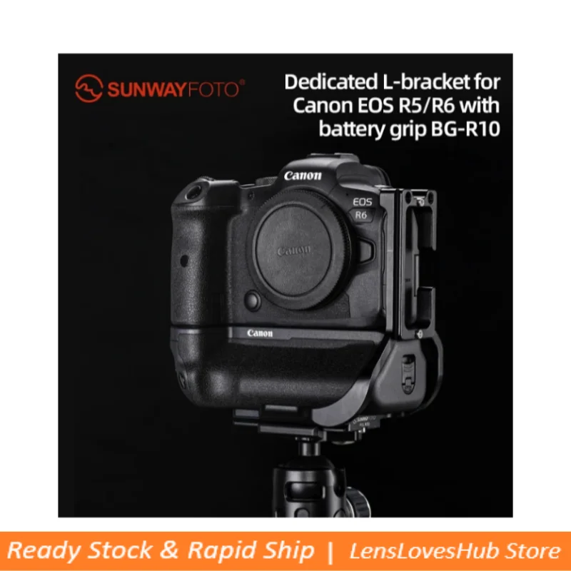 SUNWAYFOTO PCL-R5G L-bracket for Canon EOS R5/R6 with Battery Grip BG-R10 Arca Swiss
SUNWAYFOTO PCL-R5G L-bracket for Canon EOS R5/R6 with Battery Grip BG-R10 Arca Swiss