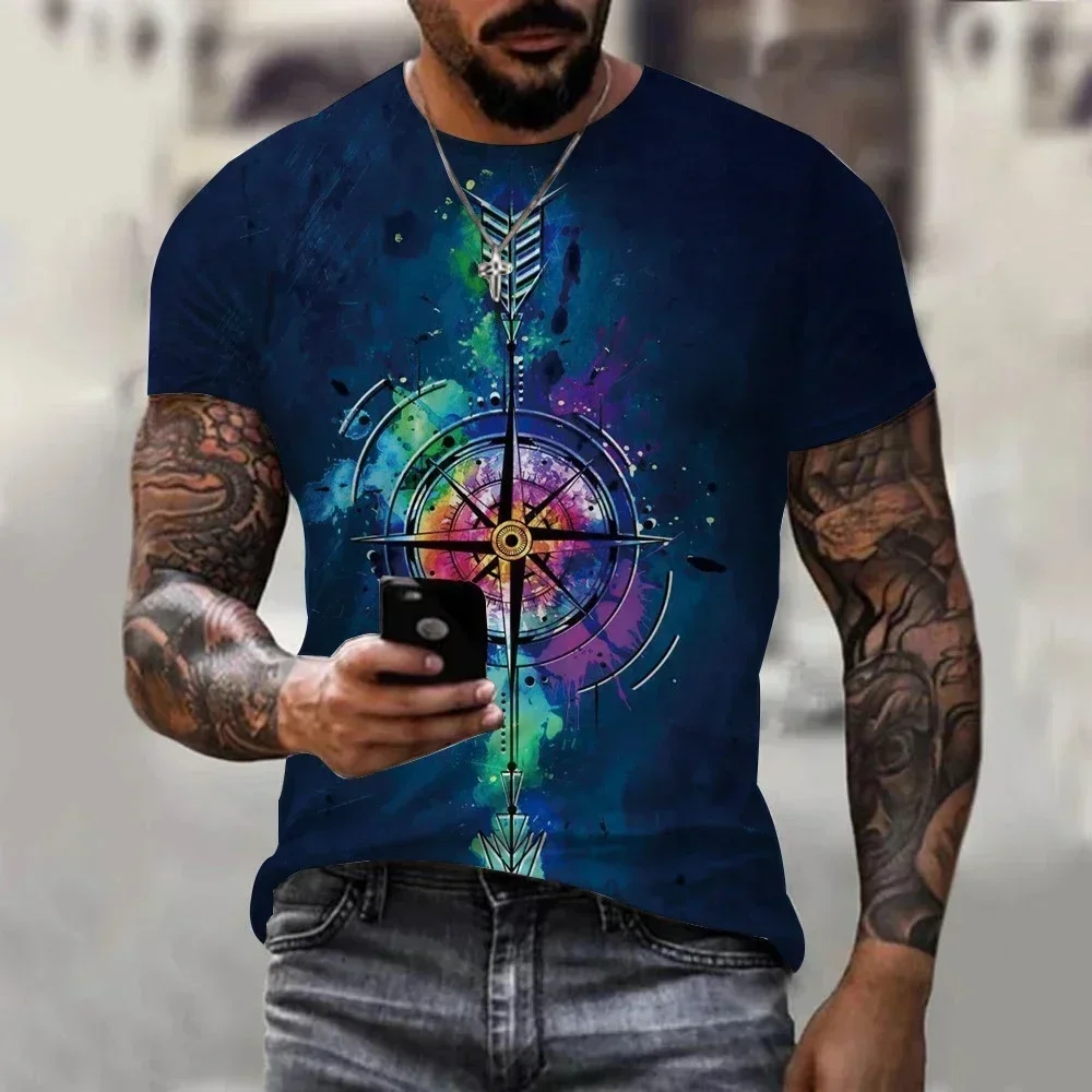 Vintage T-shirt Summer Short sleeve 3D printed pocket watch Compass top T-shirt shirt Oversized breathable quick drying men's cl
Vintage T-shirt Summer Short sleeve 3D printed pocket watch Compass top T-shirt shirt Oversized breathable quick drying men's cl