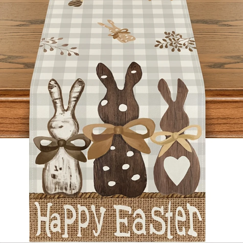 Скатерть с пасхальным деревянным кроликом | Плед буйвола полиэстер тканый | Прямоугольный весенний обеденный декор для домашней вечеринки
Скатерть с пасхальным деревянным кроликом | Плед буйвола полиэстер тканый | Прямоугольный весенний обеденный декор для домашней вечеринки