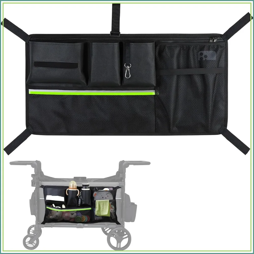 Stroller Wagon Cargo Net, Double-Layer Side Pockets, Foldable Mesh Organizer Bag with Extra Storage Space
Stroller Wagon Cargo Net, Double-Layer Side Pockets, Foldable Mesh Organizer Bag with Extra Storage Space
