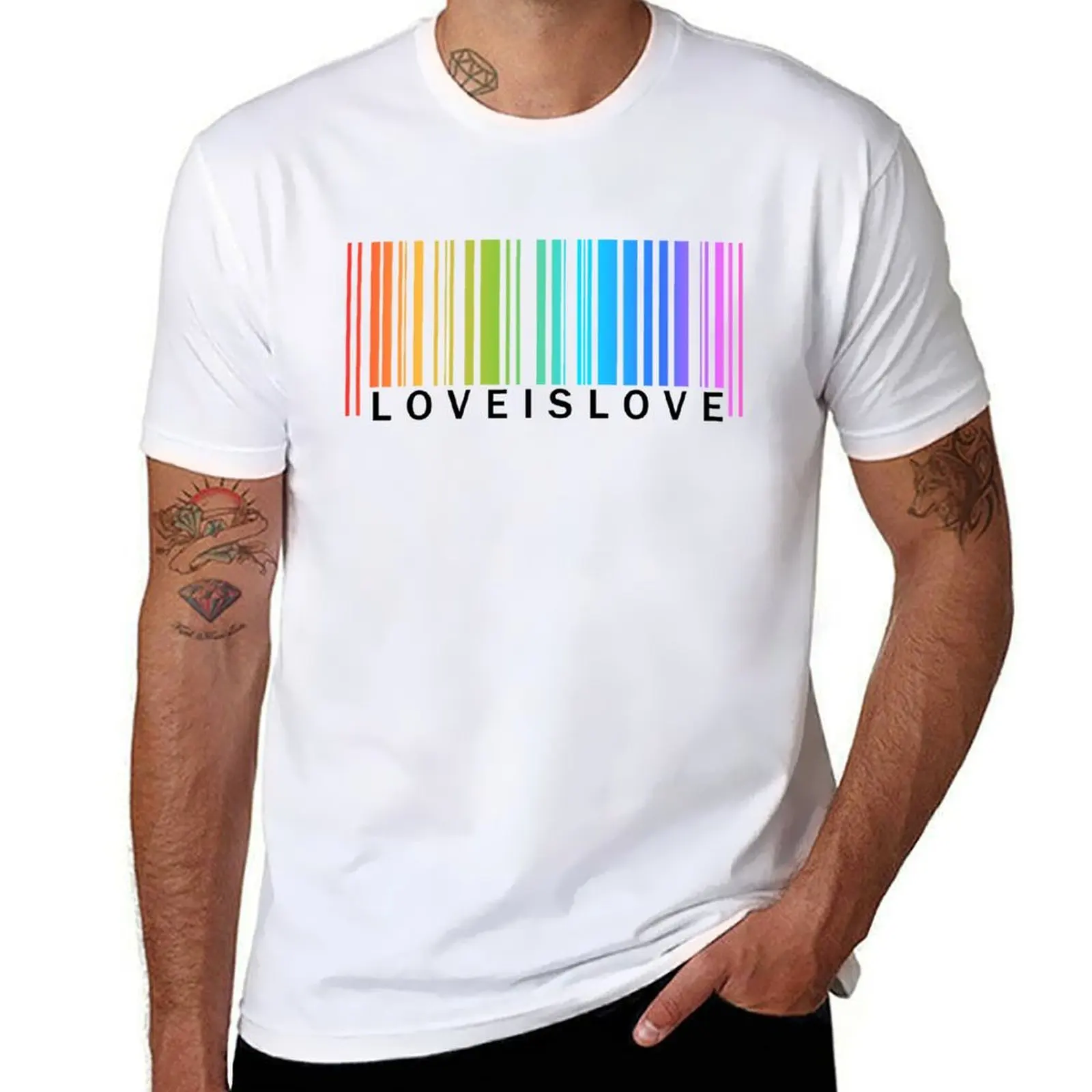 Love is Love - LGBT Pride rainbow barcode (just text) T-Shirt t shirt man designer t shirt man casual T-Shirt
Love is Love - LGBT Pride rainbow barcode (just text) T-Shirt t shirt man designer t shirt man casual T-Shirt
