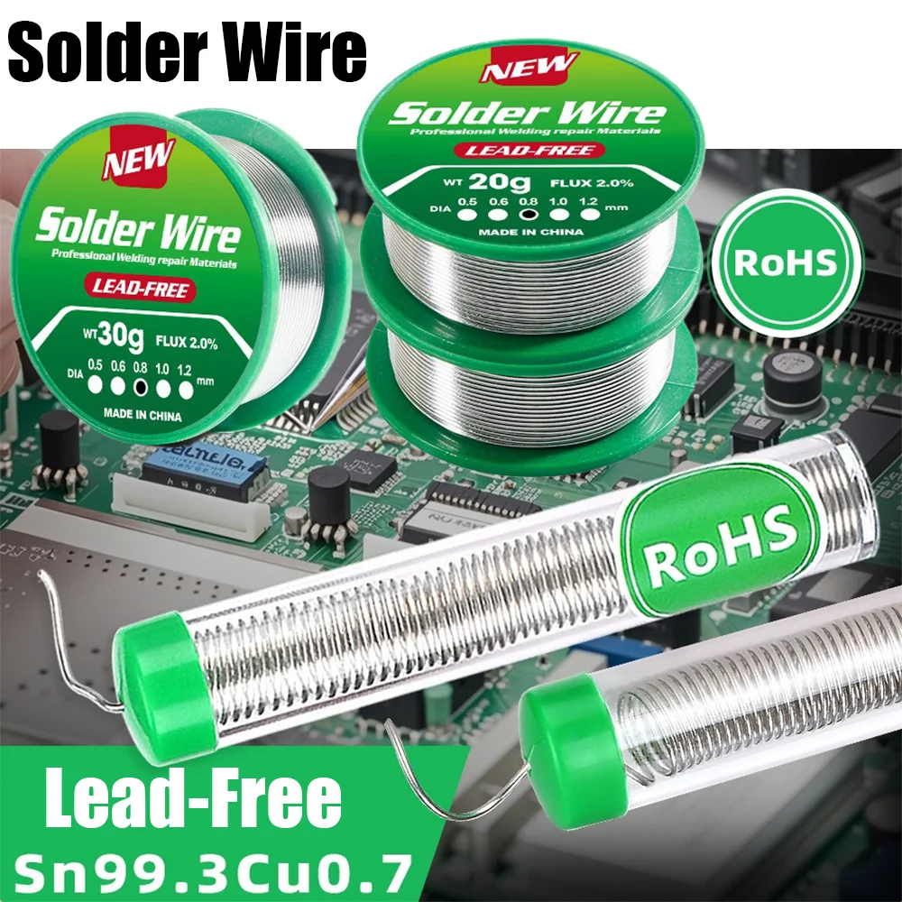 100/20 г бессвинцовая проволока для припоя высокой чистоты, не требующая очистки, оловянная проволока для припоя с низкой температурой плавления для ремонта электроники Sn99.3cu0.7
100/20 г бессвинцовая проволока для припоя высокой чистоты, не требующая очистки, оловянная проволока для припоя с низкой температурой плавления для ремонта электроники Sn99.3cu0.7