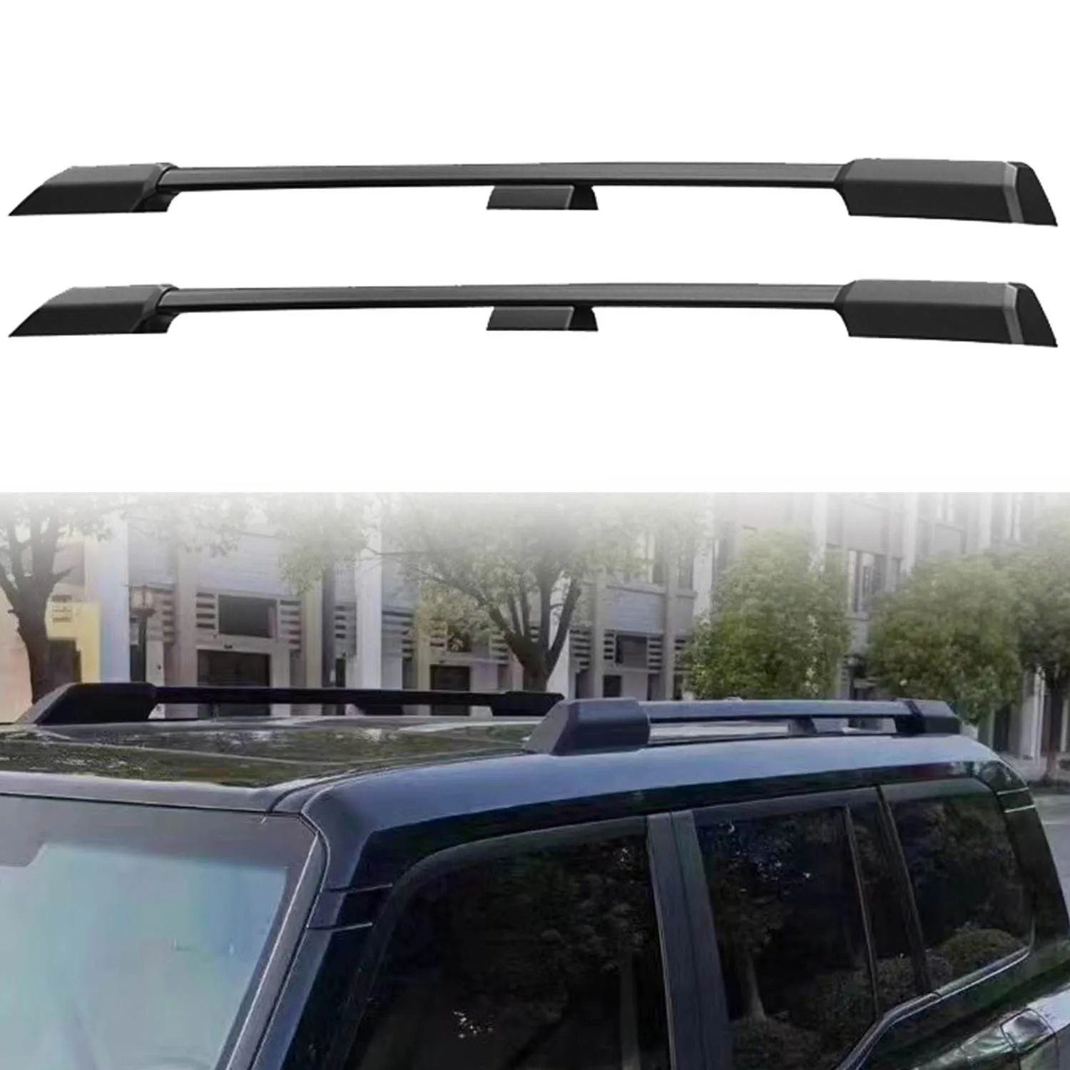 For Toyota Land Cruiser Prado LC250 2024 2025 Black Roof Rack Side Rails Bars Luggage Carrier Cargo Exterior Accessories 2pcs
For Toyota Land Cruiser Prado LC250 2024 2025 Black Roof Rack Side Rails Bars Luggage Carrier Cargo Exterior Accessories 2pcs