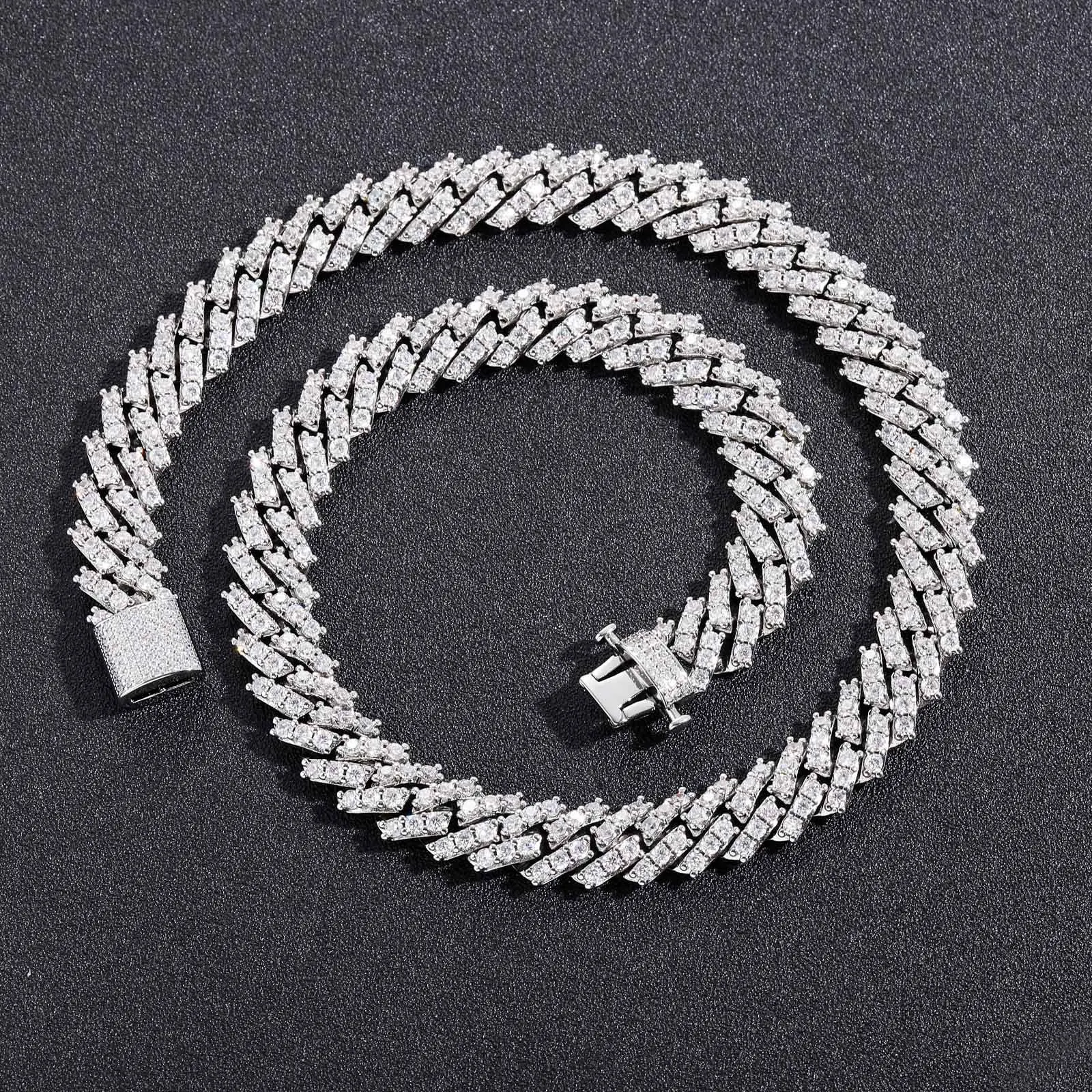 12mm Spring Clasp Single Row Bling Bling Iced Out Cuban Brass Chains Necklace Fashion Hip Hop Rap Jewelry BN138
12mm Spring Clasp Single Row Bling Bling Iced Out Cuban Brass Chains Necklace Fashion Hip Hop Rap Jewelry BN138