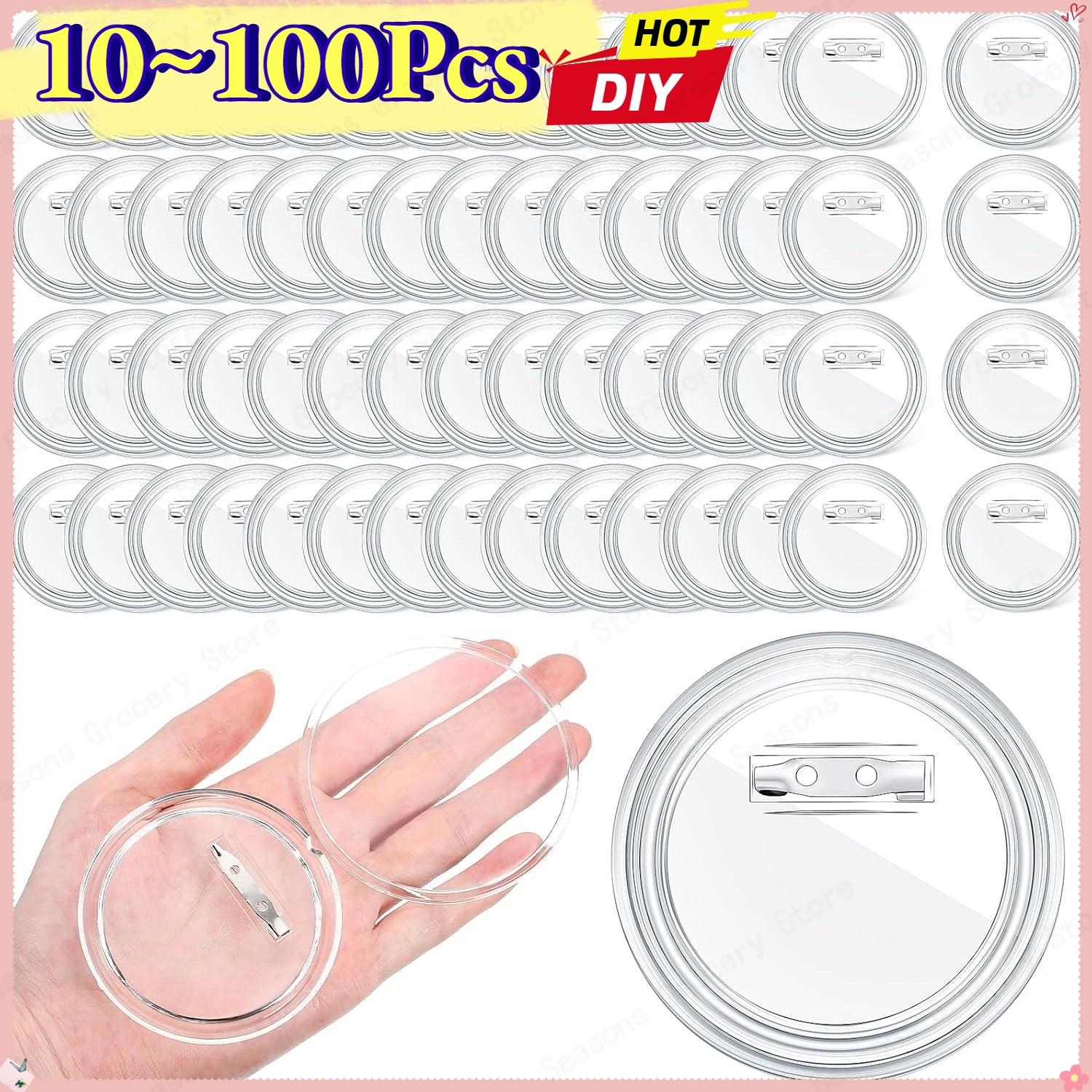 10/100Pcs DIY Badge Making Kit Round Pin Button Supplies for Custom Name Tags Brooches Event Party Craft Decoration Accessories
10/100Pcs DIY Badge Making Kit Round Pin Button Supplies for Custom Name Tags Brooches Event Party Craft Decoration Accessories
