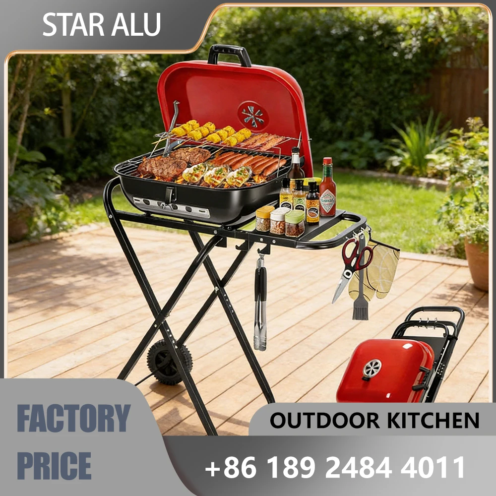 Portable Charcoal BBQ Grill 18.5" with Foldable Cart,Heavy Duty Outdoor Grill for Backyard Camping, Easy Assembly & Wheels
Portable Charcoal BBQ Grill 18.5" with Foldable Cart,Heavy Duty Outdoor Grill for Backyard Camping, Easy Assembly & Wheels