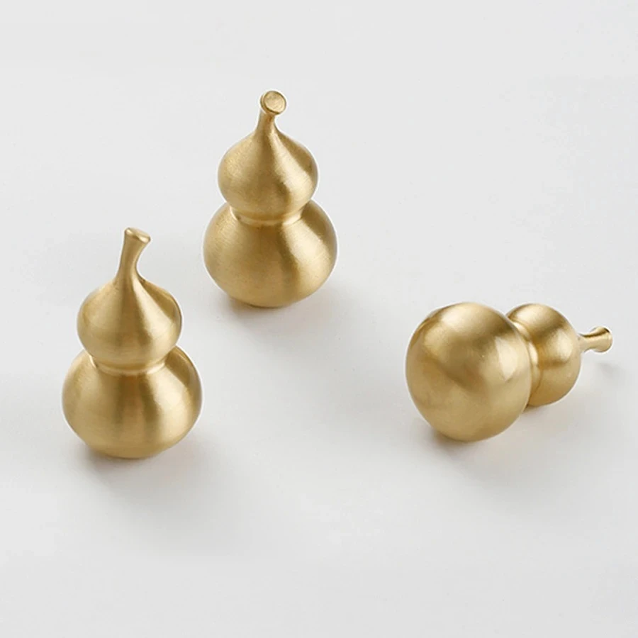 Gold Gourd Cabinet Furniture Knobs - Solid Brass Kitchen Dresser Drawer Handles, Artistic & Durable Hardware Closet Pulls
Gold Gourd Cabinet Furniture Knobs - Solid Brass Kitchen Dresser Drawer Handles, Artistic & Durable Hardware Closet Pulls