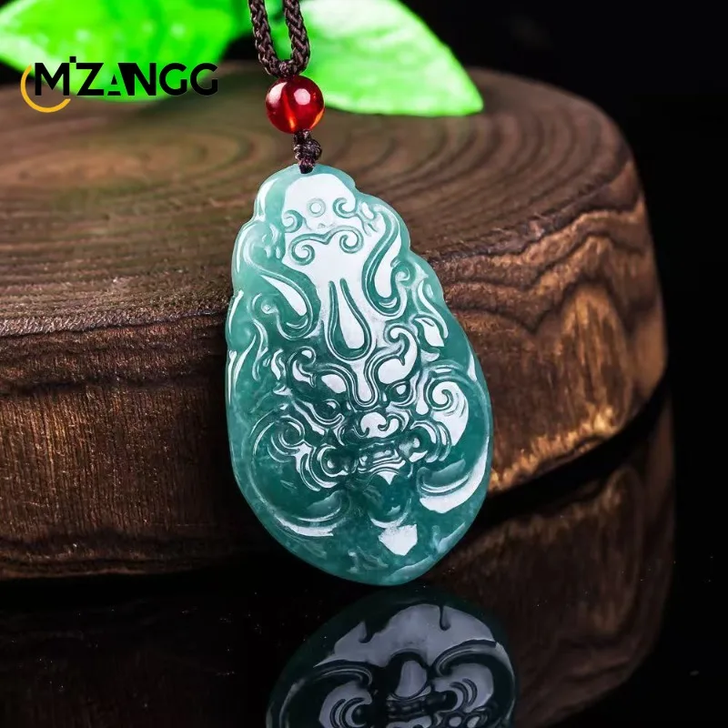 Natural Blue Water Jadeite Qilin Pendant Exquisitely and Luxuriously Hand-carved High-ice Jade Necklace Unisex A Festival Gift
Natural Blue Water Jadeite Qilin Pendant Exquisitely and Luxuriously Hand-carved High-ice Jade Necklace Unisex A Festival Gift