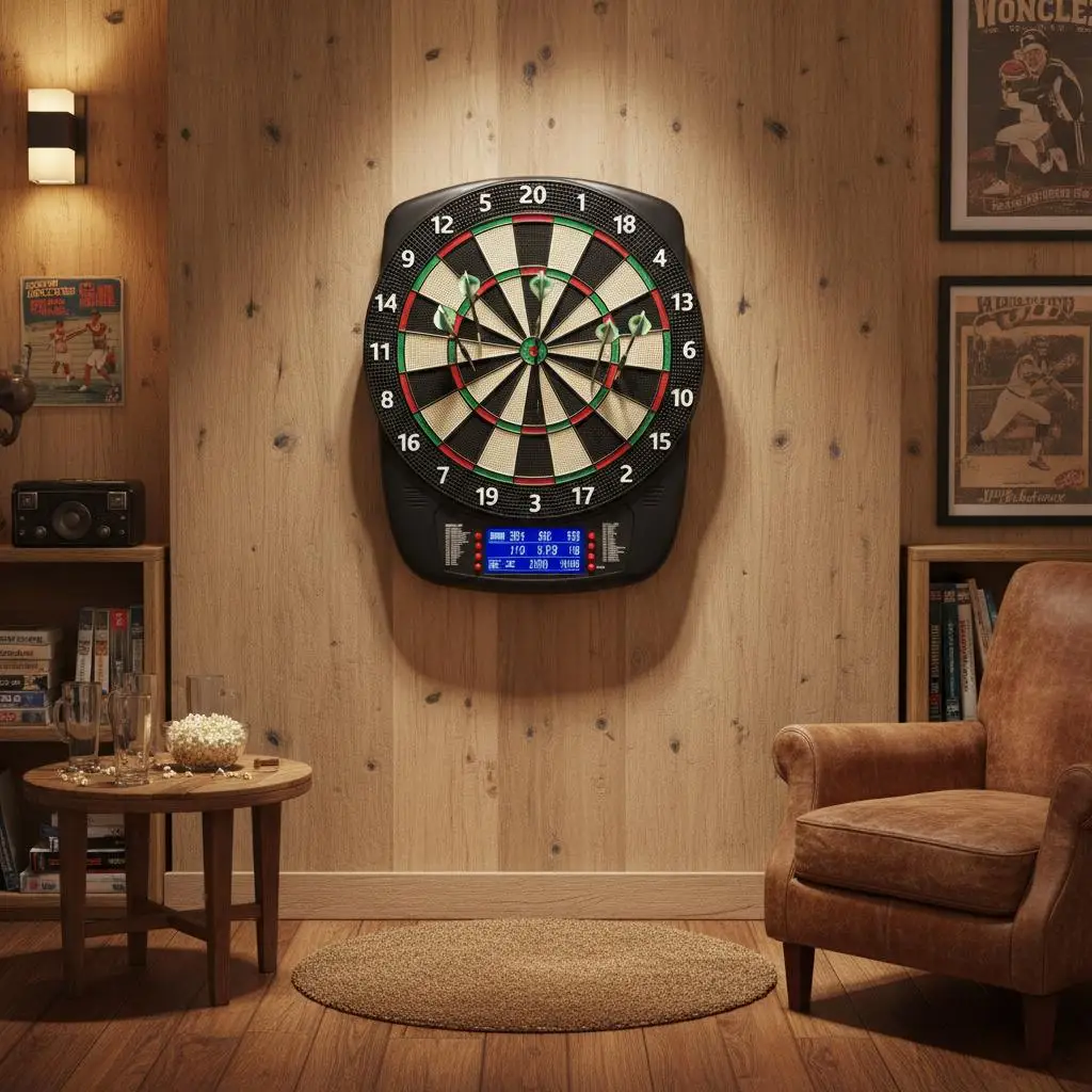 Digital Dartboard 13.5 Inch For Home Party Game Rooms, 43 Games 200 Variations Color LCD Scoring Display 8 Players Support 6
Digital Dartboard 13.5 Inch For Home Party Game Rooms, 43 Games 200 Variations Color LCD Scoring Display 8 Players Support 6