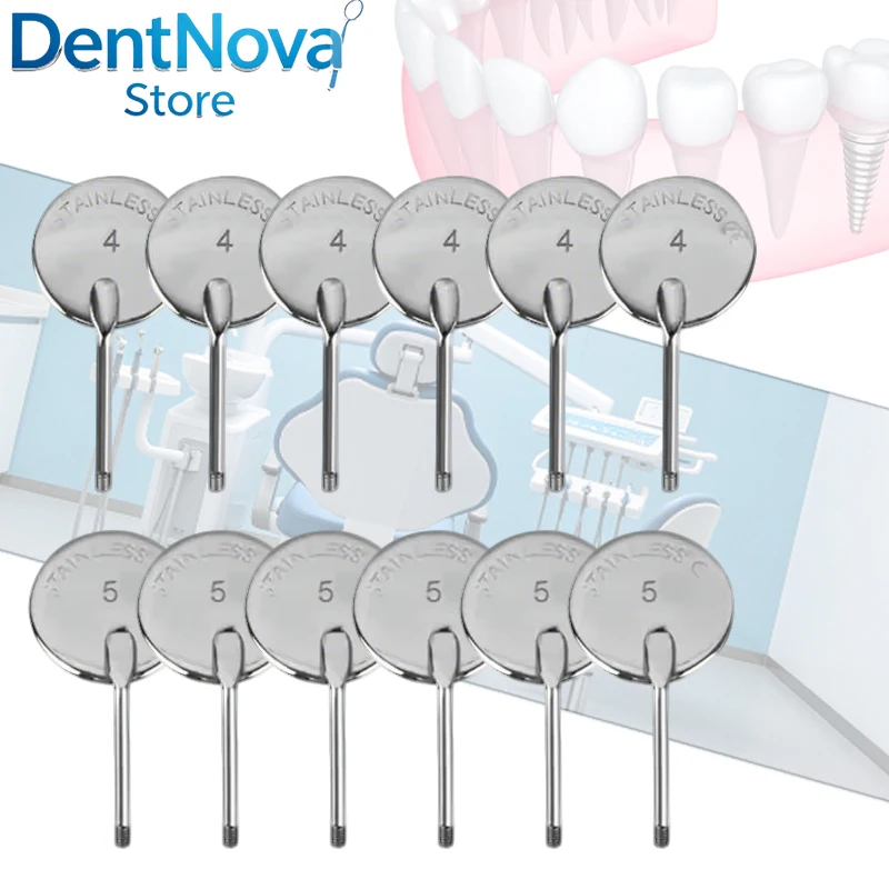 12Pc/Box Dental Mouth Mirror Dentist Equipment Stainless Steel Oral Inspection Tool Dental Material Reflector Mouth Mirror
12Pc/Box Dental Mouth Mirror Dentist Equipment Stainless Steel Oral Inspection Tool Dental Material Reflector Mouth Mirror