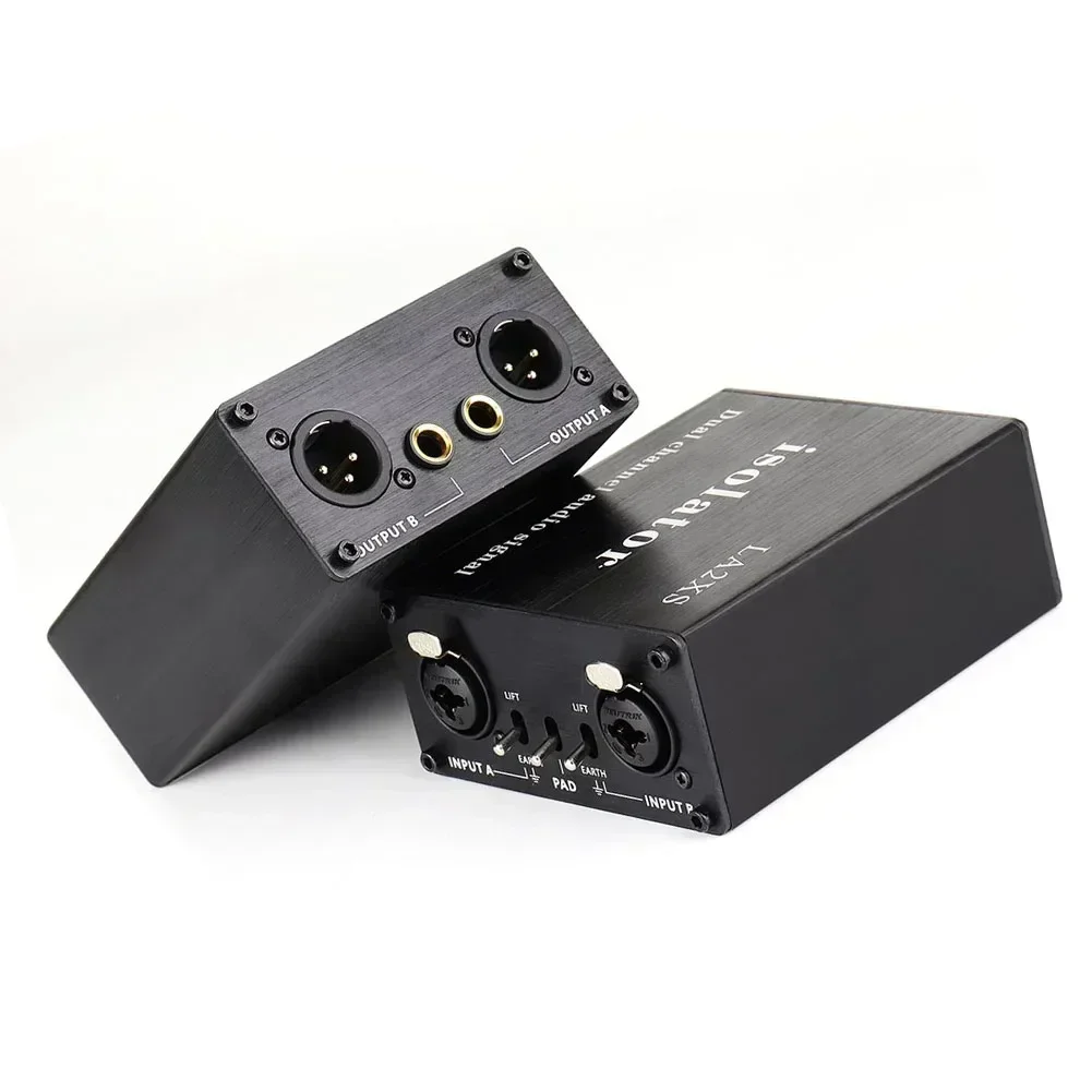 LA2XS Audio Isolator 6.5 XLR Dual-Channel Professional-Grade Passive Audio Isolator Noise Reduction Filter For Sound Equipment
LA2XS Audio Isolator 6.5 XLR Dual-Channel Professional-Grade Passive Audio Isolator Noise Reduction Filter For Sound Equipment