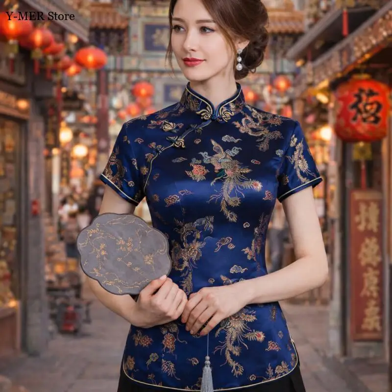 Fashion Chinese Style Qipao Top Improved Chesongam Tang Clothes Women Summer Spring New Streetwear Sexy Shirt Bigsize 3Xl Blouse
Fashion Chinese Style Qipao Top Improved Chesongam Tang Clothes Women Summer Spring New Streetwear Sexy Shirt Bigsize 3Xl Blouse