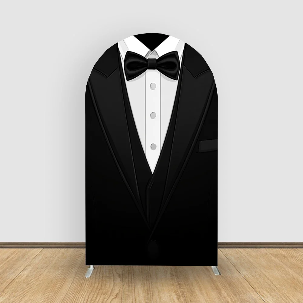 Black Suit Tie 2-sided Arch Backdrop Baby Birthday Party Background Decoration Photography Backdrop For Children Boys
Black Suit Tie 2-sided Arch Backdrop Baby Birthday Party Background Decoration Photography Backdrop For Children Boys
