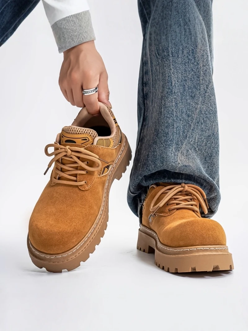 Men's Winter Low-Top Boots Thick Bottom Heightening Casual Leather Shoes British Style Retro Work Shoes
Men's Winter Low-Top Boots Thick Bottom Heightening Casual Leather Shoes British Style Retro Work Shoes