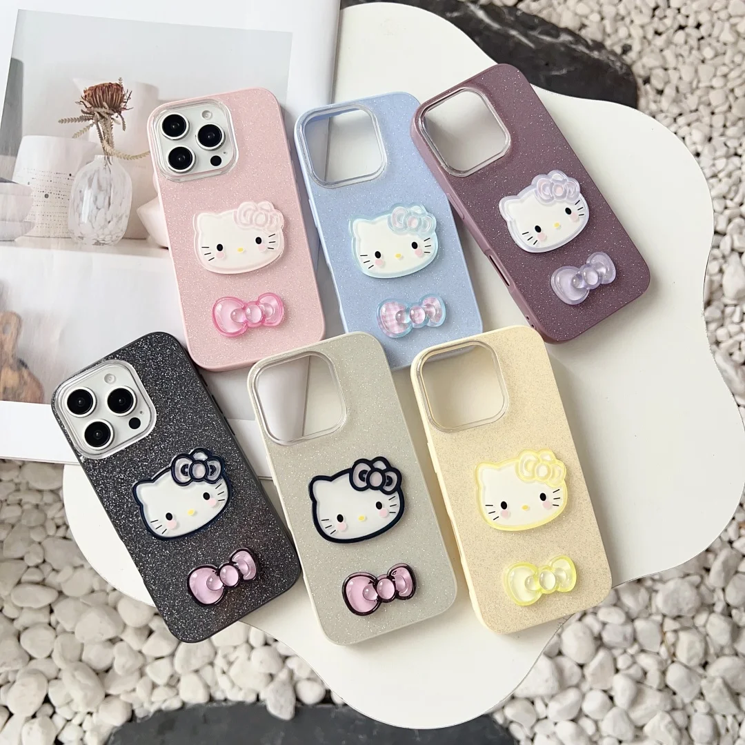 Japan Cute Hello Kitty Sparkling With Bow Shockproof phone Case For iPhone 17 16 15 14 Plus 13 12 11 Pro XS Max Plus Cover 
Japan Cute Hello Kitty Sparkling With Bow Shockproof phone Case For iPhone 17 16 15 14 Plus 13 12 11 Pro XS Max Plus Cover