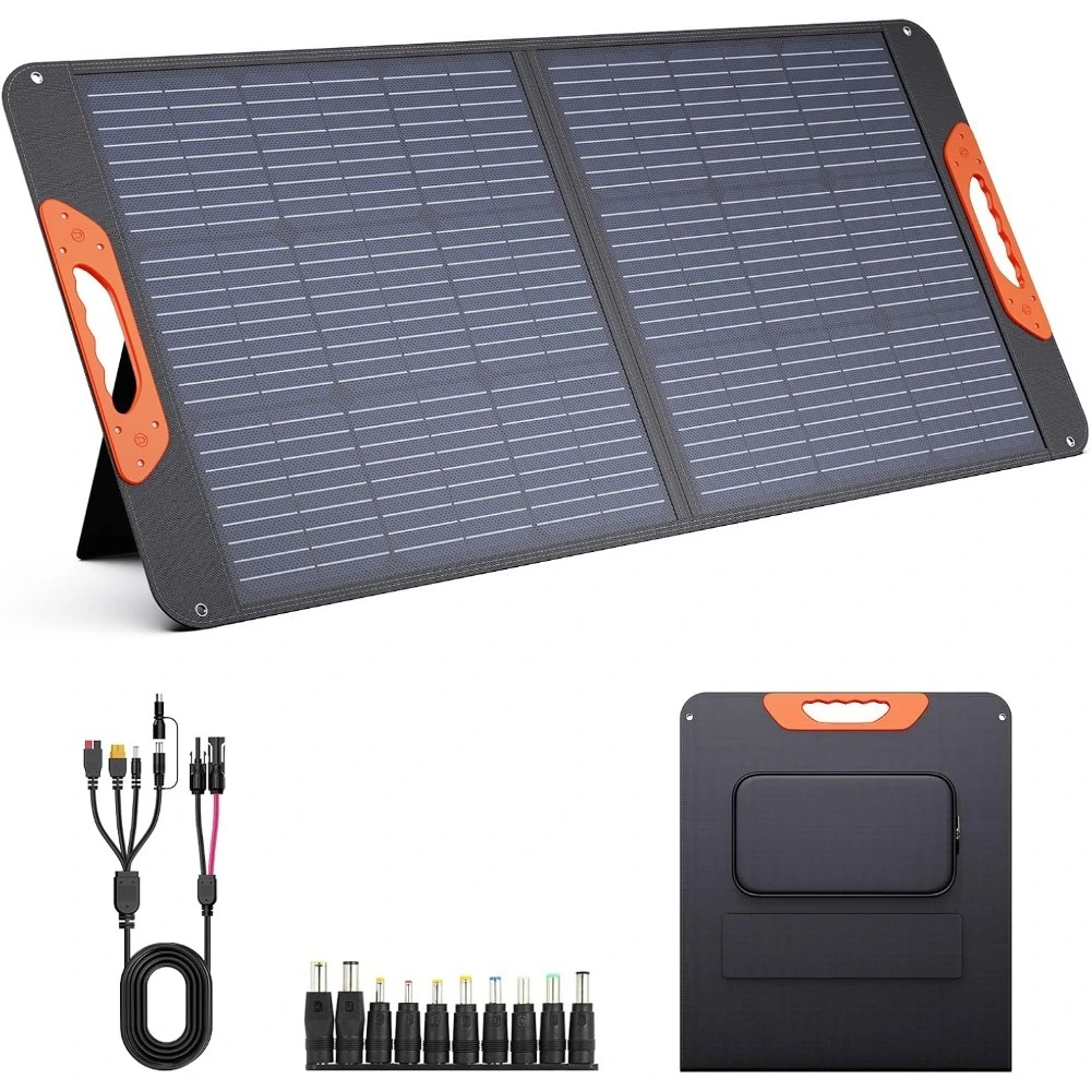 100W Portable Solar Panel,Camping Essentials,100 watt 20V Foldable Solar Charger for Power Station,QC3.0 USB-A &Type-C
100W Portable Solar Panel,Camping Essentials,100 watt 20V Foldable Solar Charger for Power Station,QC3.0 USB-A &Type-C