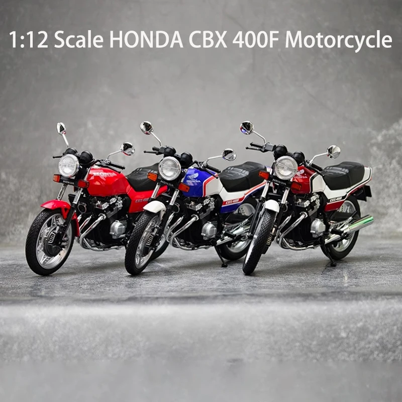 Литой под давлением масштаб 1:12 HONDA CBX 400F мотоцикл из сплава, имитация модели мотоцикла, коллекция подарков, статический орнамент для дисплея
Литой под давлением масштаб 1:12 HONDA CBX 400F мотоцикл из сплава, имитация модели мотоцикла, коллекция подарков, статический орнамент для дисплея