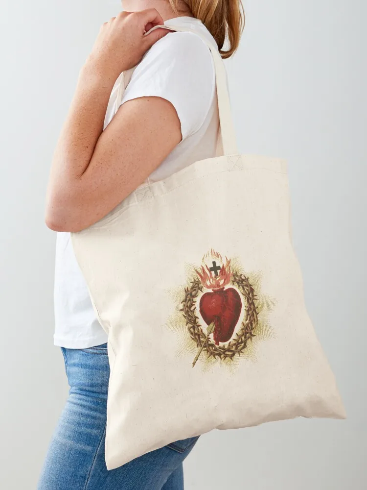 Sacred Heart of Jesus Catholic Devotion Christian Tote Bag Big bag great bag shopper bags for women eco folding
Sacred Heart of Jesus Catholic Devotion Christian Tote Bag Big bag great bag shopper bags for women eco folding