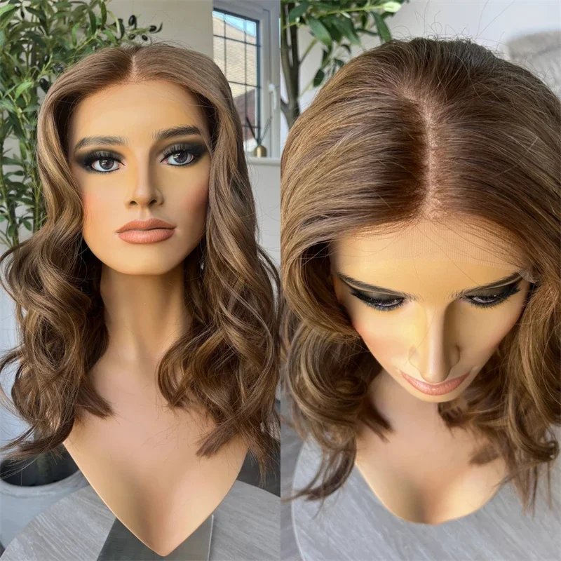 Highlight Brown 18inch Body Wave Human Hair Wig 5x5 Lace Front 150 Density Pre-Plucked with Baby Hair Soft Wig
Highlight Brown 18inch Body Wave Human Hair Wig 5x5 Lace Front 150 Density Pre-Plucked with Baby Hair Soft Wig