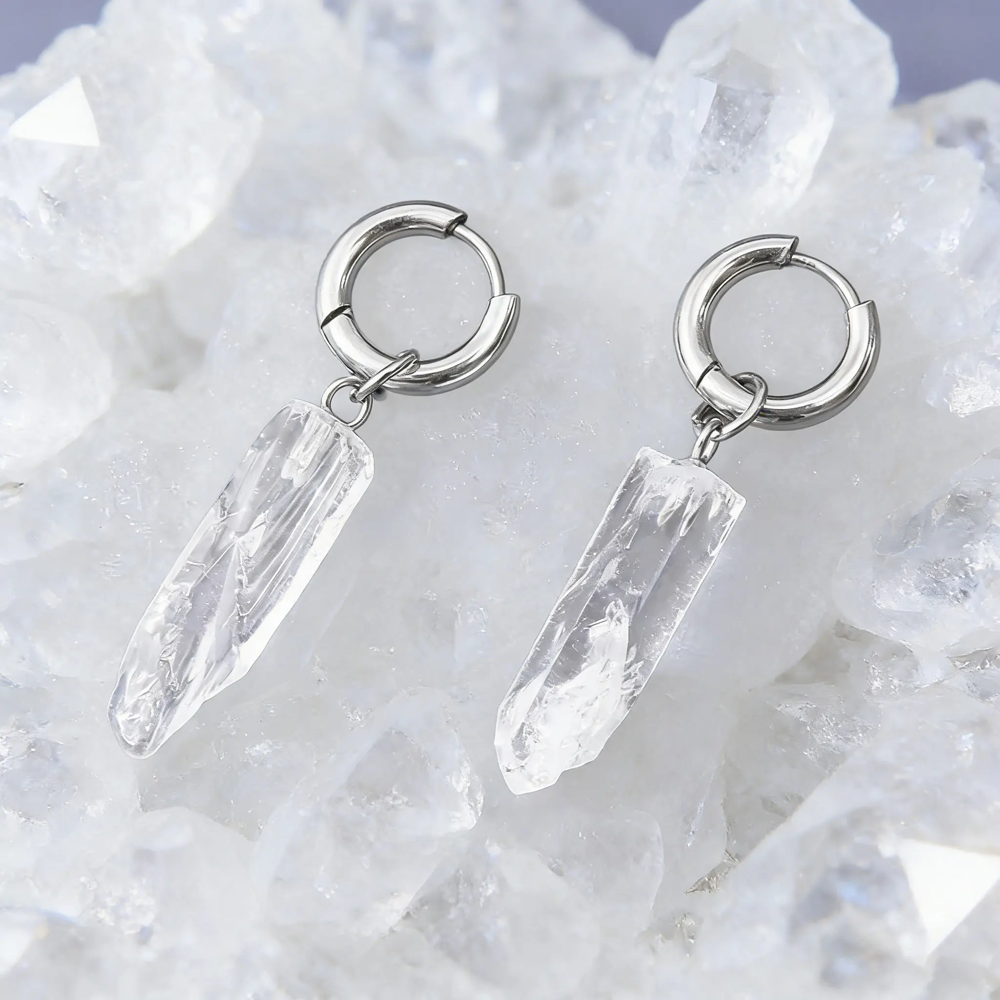 Clear Color Crystal Earrings Irregular Quartz Charm Jewelry Making Earrings Necklace DIY Accessories Jewelry
Clear Color Crystal Earrings Irregular Quartz Charm Jewelry Making Earrings Necklace DIY Accessories Jewelry