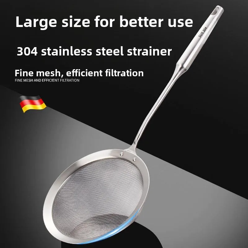 Kitchen Use Super Fine 304 Stainless Steel Sesame Filter Net Sieve Soup Dumpling Pasta Filter Drain Spoon Home Essential
Kitchen Use Super Fine 304 Stainless Steel Sesame Filter Net Sieve Soup Dumpling Pasta Filter Drain Spoon Home Essential