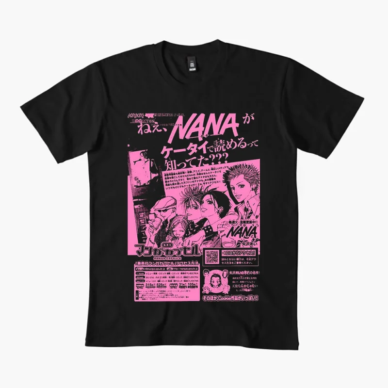 Nana Osaki 0330 The Black Stones Punk Band Manga Gift T shirt Large size Tops Anime Girl Graphic Print Y2k Clothes Cartoon Tee
Nana Osaki 0330 The Black Stones Punk Band Manga Gift T shirt Large size Tops Anime Girl Graphic Print Y2k Clothes Cartoon Tee