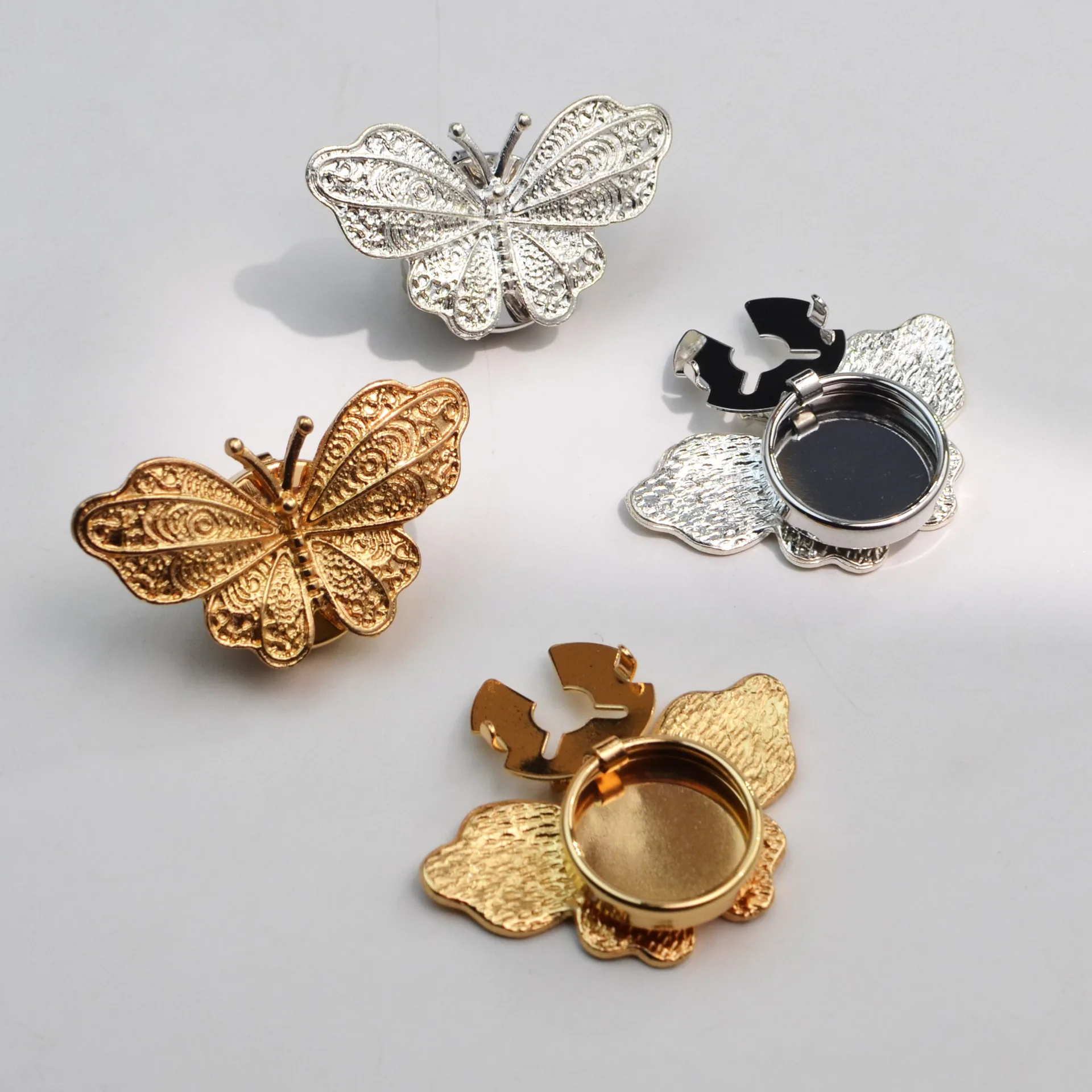 Vintage Butterfly Cufflink Covers, Gold/Silver Cufflink Tops for DIY Cufflinks, Shirt Cuff Decor, Fashion Jewelry Accessories
Vintage Butterfly Cufflink Covers, Gold/Silver Cufflink Tops for DIY Cufflinks, Shirt Cuff Decor, Fashion Jewelry Accessories