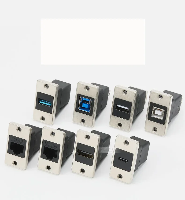 Rectangular Data Module Panel Socket Industrial Automation Audio Video CAT6A USB3.0 USB2.0 Type-C HDMI2.0 RJ45 Type-B Connector
Rectangular Data Module Panel Socket Industrial Automation Audio Video CAT6A USB3.0 USB2.0 Type-C HDMI2.0 RJ45 Type-B Connector