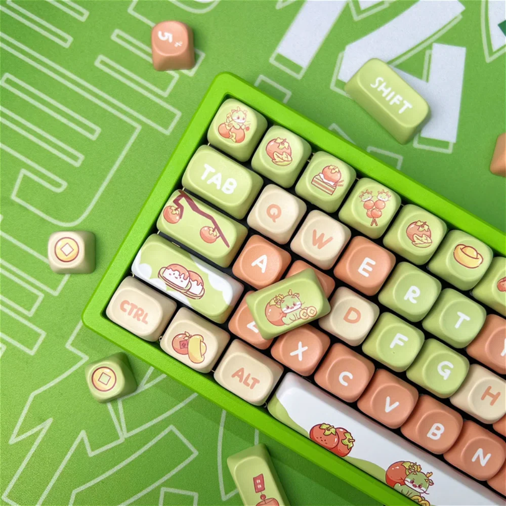 135 Keys MOA Keycap Set PBT Lucky Dragon Cute Cartoon for 60/64/84/98/108 Gaming Mechanical Keyboard MX Switch
135 Keys MOA Keycap Set PBT Lucky Dragon Cute Cartoon for 60/64/84/98/108 Gaming Mechanical Keyboard MX Switch