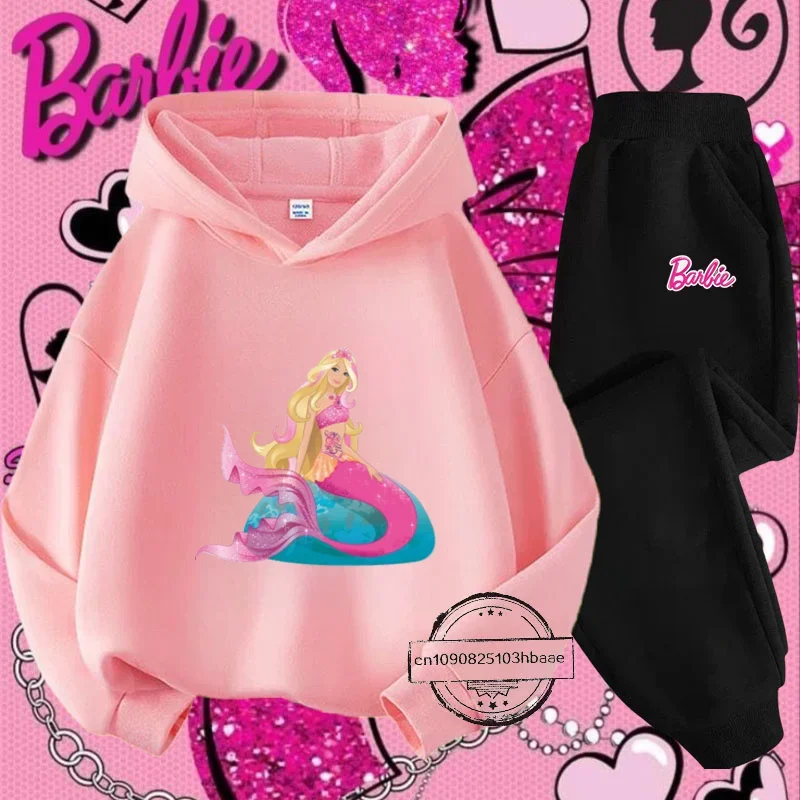 2024 Autumn/Winter new Barbie Fairy children's hoodie set cartoon printed long sleeve sweet hoodie sports casual fashion top
2024 Autumn/Winter new Barbie Fairy children's hoodie set cartoon printed long sleeve sweet hoodie sports casual fashion top