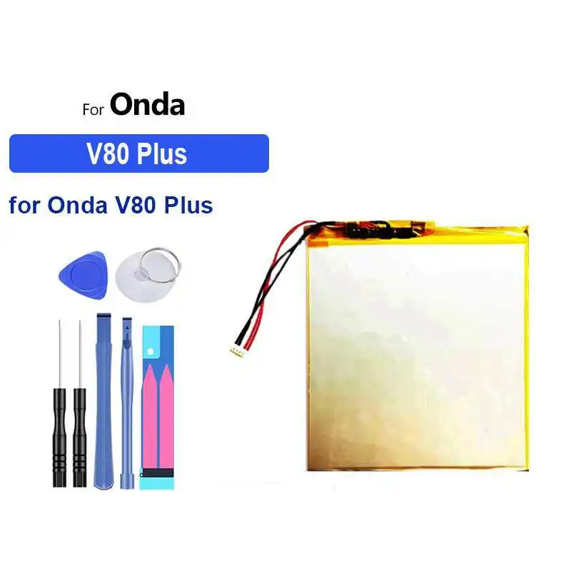 Высокая производительность для Onda V80plus V80 Plus OC801 OI100 V80SE OI101, 5-проводная вилка, прочный аккумулятор для ноутбука, 5000 мАч
Высокая производительность для Onda V80plus V80 Plus OC801 OI100 V80SE OI101, 5-проводная вилка, прочный аккумулятор для ноутбука, 5000 мАч