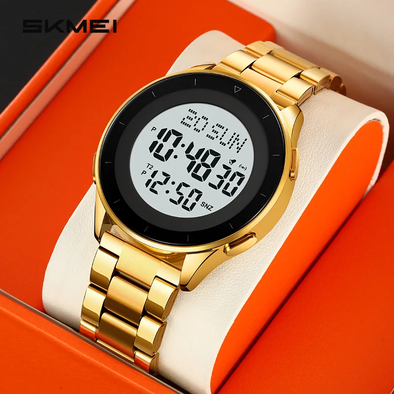 SKMEI Водонепроницаемые спортивные наручные часы из нержавеющей стали, цифровые часы для мужчин и женщин, деловые электронные часы мирового времени Reloj Hombre
SKMEI Водонепроницаемые спортивные наручные часы из нержавеющей стали, цифровые часы для мужчин и женщин, деловые электронные часы мирового времени Reloj Hombre