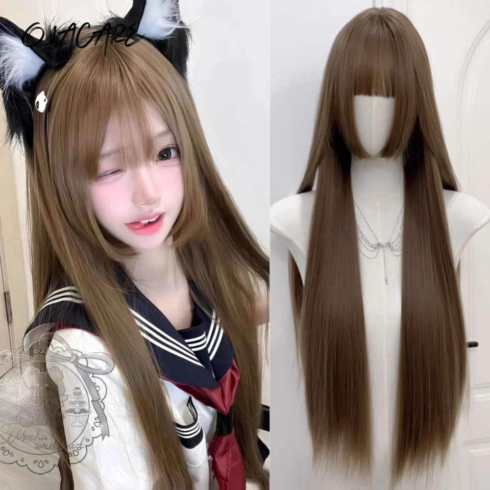 LM Long Silky Straight Synthetic Wigs with Bangs Brown Black Cosplay Party Lolita Hair Wigs for Women Natural Heat Resistant Wig
LM Long Silky Straight Synthetic Wigs with Bangs Brown Black Cosplay Party Lolita Hair Wigs for Women Natural Heat Resistant Wig