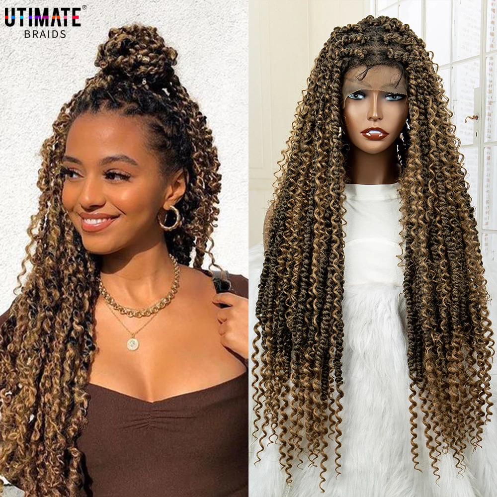 Synthetic Full Lace Braided Wigs Curly Twist Braiding Wig for Balck Women Lace Front Knotless Box Braids Hair Wig with Baby Hair
Synthetic Full Lace Braided Wigs Curly Twist Braiding Wig for Balck Women Lace Front Knotless Box Braids Hair Wig with Baby Hair