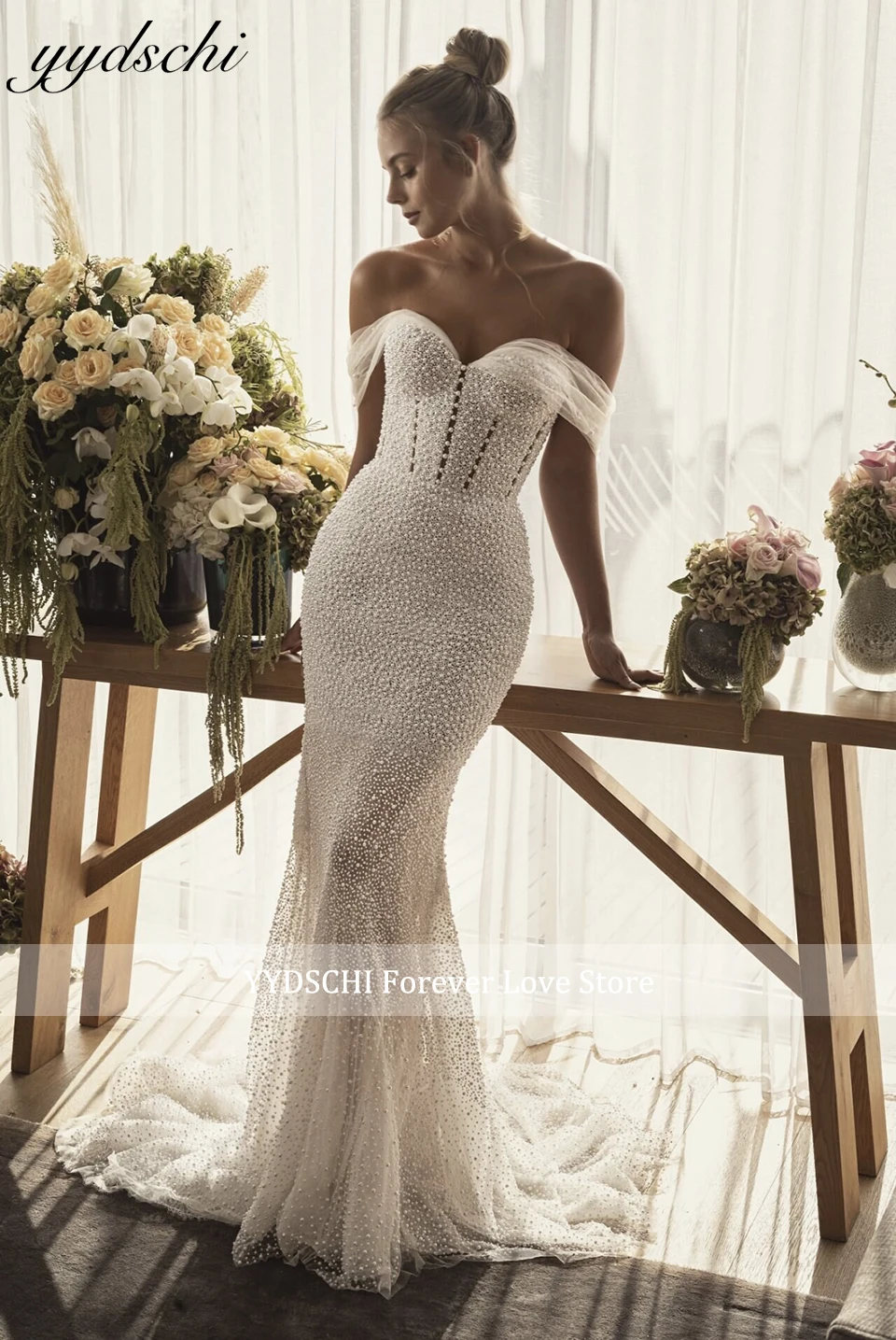 Sparkly Pearls Beading Off Shoulder Mermaid Wedding Dress 2024 Luxury Sweetheart Backless Bride Gowns For Women Vestido De Novia
Sparkly Pearls Beading Off Shoulder Mermaid Wedding Dress 2024 Luxury Sweetheart Backless Bride Gowns For Women Vestido De Novia