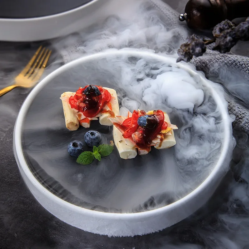 Round Black and White Matte Dry Ice Tray Hotel Restaurant Sushi Salmon Sashimi Plate Creative Japanese-style Korean Tableware
Round Black and White Matte Dry Ice Tray Hotel Restaurant Sushi Salmon Sashimi Plate Creative Japanese-style Korean Tableware