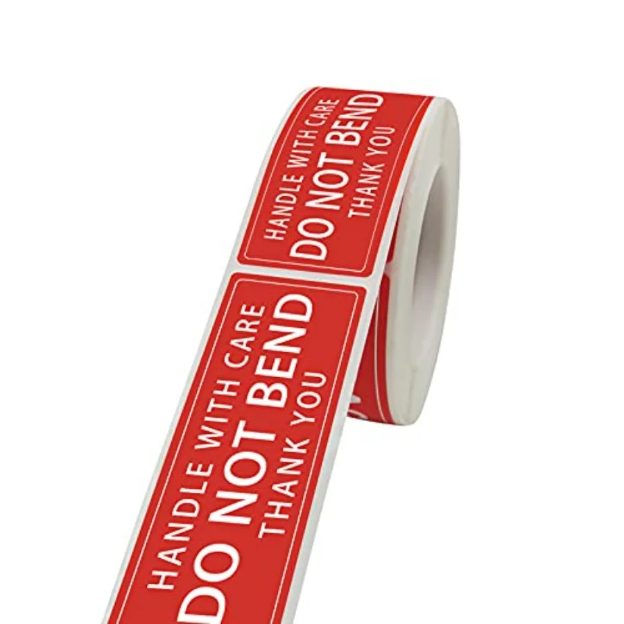 3" X 1" Handle with Care - Do Not Bend - Thank You Shipping Stickers Labels, 250PCS Per Roll
3" X 1" Handle with Care - Do Not Bend - Thank You Shipping Stickers Labels, 250PCS Per Roll