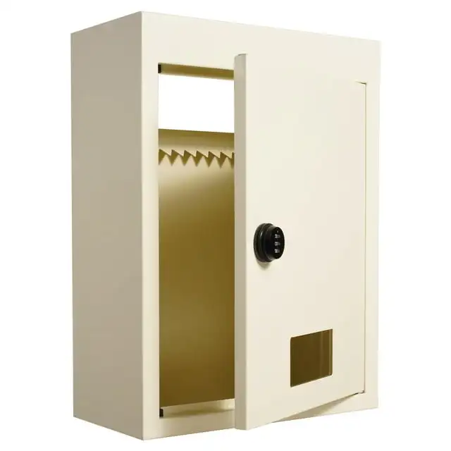 KFFKFF Secure Mail Drop Box, Wall-Mount, Beige Steel with Flexible 2.8-7.9" x 13" Combo Lock, Size 12.5x6.3x16.9 inches
KFFKFF Secure Mail Drop Box, Wall-Mount, Beige Steel with Flexible 2.8-7.9" x 13" Combo Lock, Size 12.5x6.3x16.9 inches
