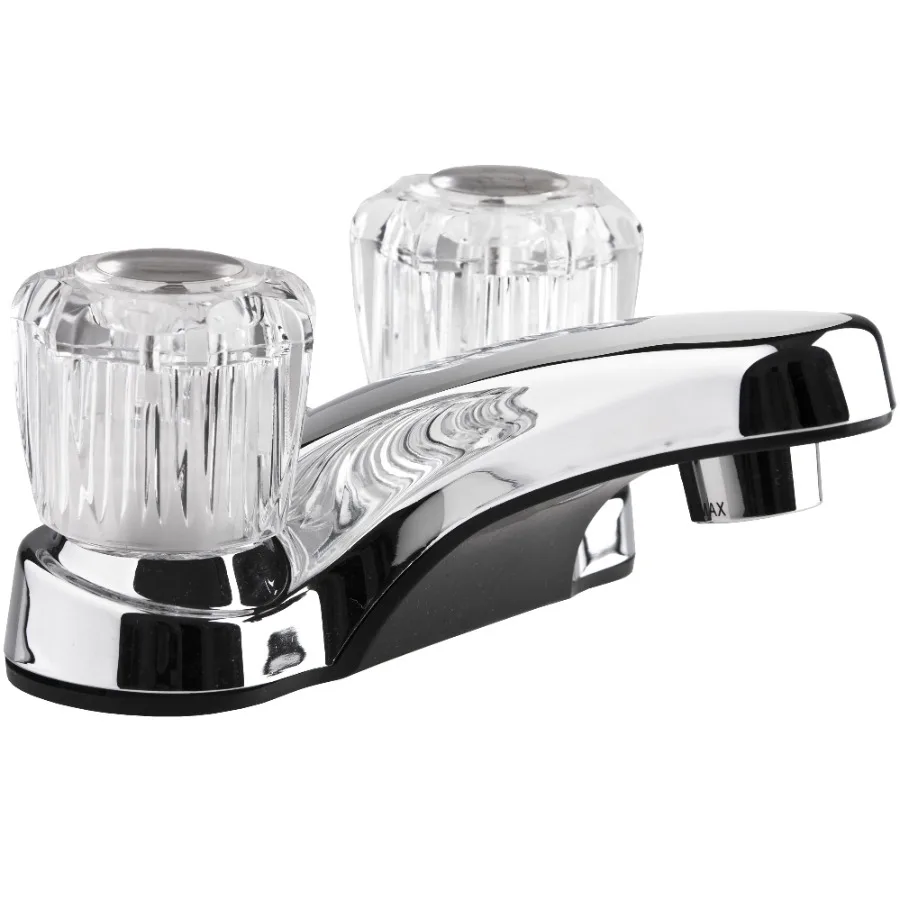 Lavatory Faucet with Crystal Acrylic Knobs for RV Bathroom - Chrome Polished
Lavatory Faucet with Crystal Acrylic Knobs for RV Bathroom - Chrome Polished